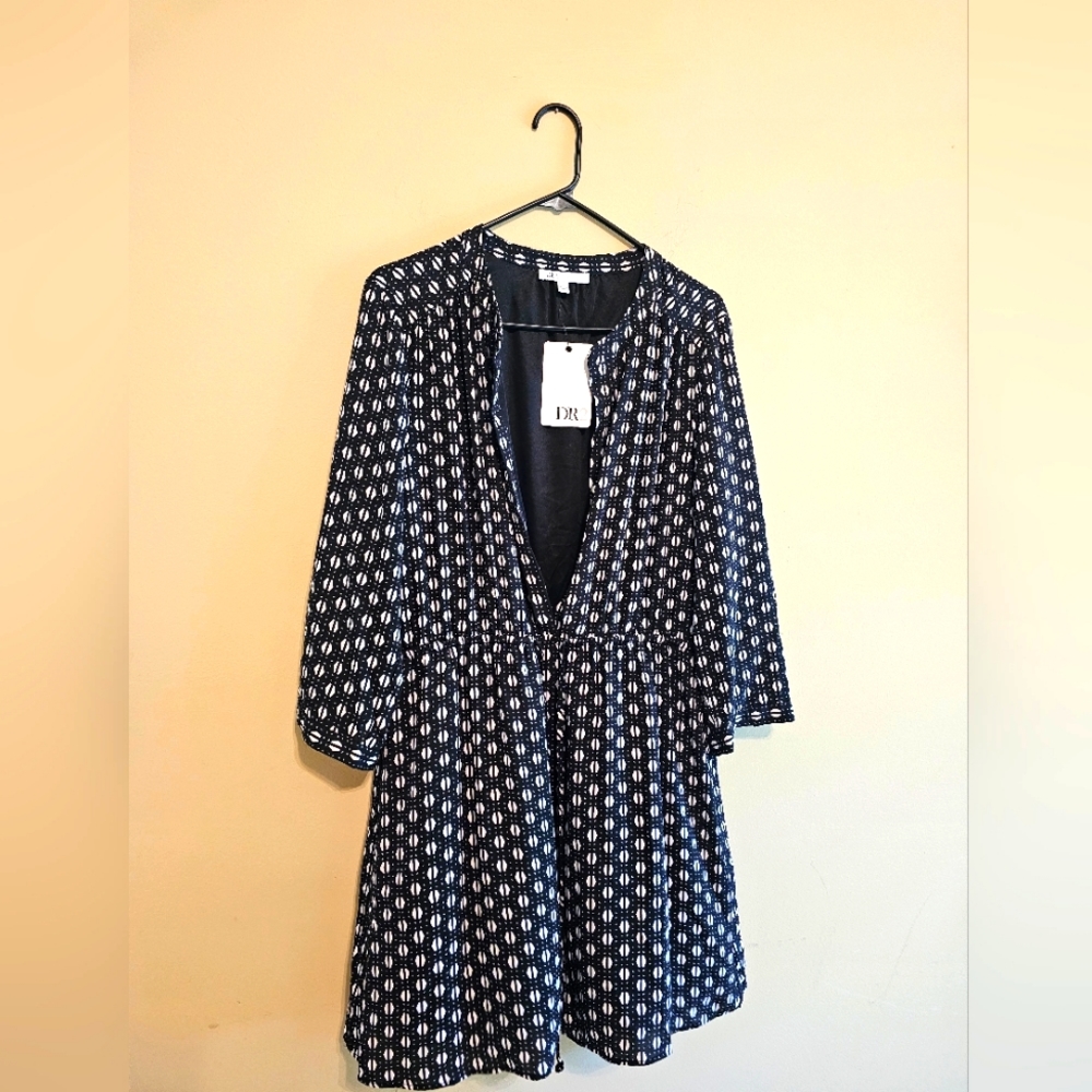 DR2 Women's Mini Shirt Dress- Long Sleve